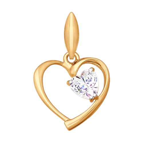 Подвеска SOKOLOV - Золото 375, Фианит (арт. 034796-4)