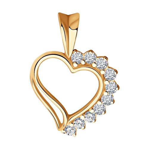 Подвеска SOKOLOV - Серебро 925, Фианит (арт. 93030001)