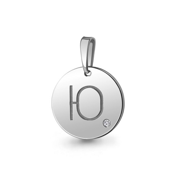 Подвеска Аквамарин - Серебро 925, Фианит (арт. 24612.5)