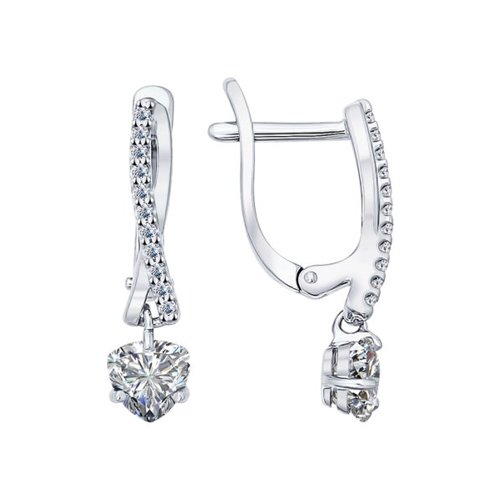 Серьги SOKOLOV - Серебро 925, Фианит (арт. 94021948)