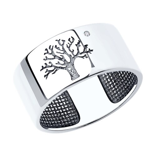 Кольцо SOKOLOV - Серебро 925, Бриллиант (арт. 87010061)