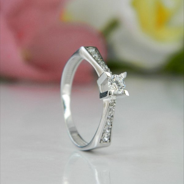 Кольцо Галатея - Серебро 925, Фианит (арт. 2994.1)