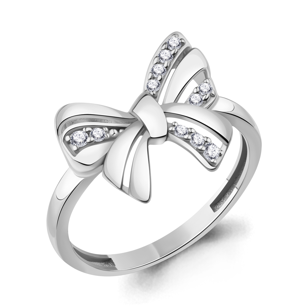 Кольцо Аквамарин - Серебро 925, Фианит (арт. 600890А.5)