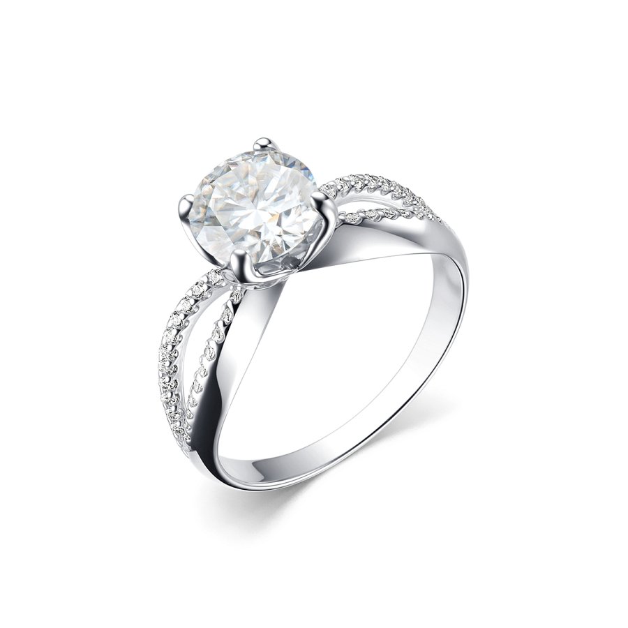 Кольцо Дар - Серебро 925, Синтетический муассанит, Фианит (арт. К-5141рс1612800)