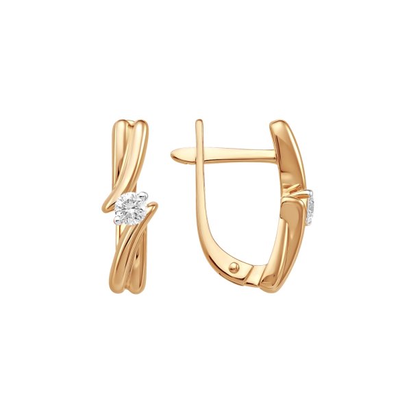 Серьги ООО "Новый Бриллиант" - Золото 585, Бриллиант (арт. 213100640)