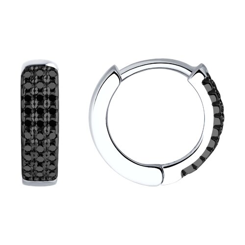 Серьги SOKOLOV - Серебро 925, Фианит (арт. 94026280-91)