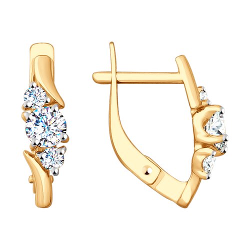 Серьги SOKOLOV - Золото 375, Фианит (арт. 31-120-00094-1)