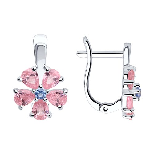 Серьги SOKOLOV - Серебро 925, Фианит (арт. 94023517)