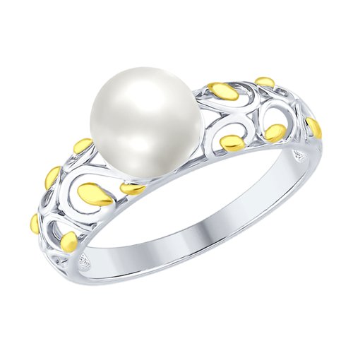 Кольцо SOKOLOV - Серебро 925, Жемчуг культивированный (арт. 94012459)