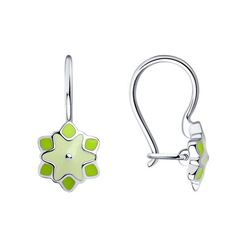 Серьги Diamant - Серебро 925, Эмаль (арт. 94-120-01531-1)