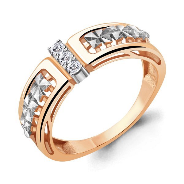 Кольцо Аквамарин - Серебро 925, Фианит (арт. 68844А.6)