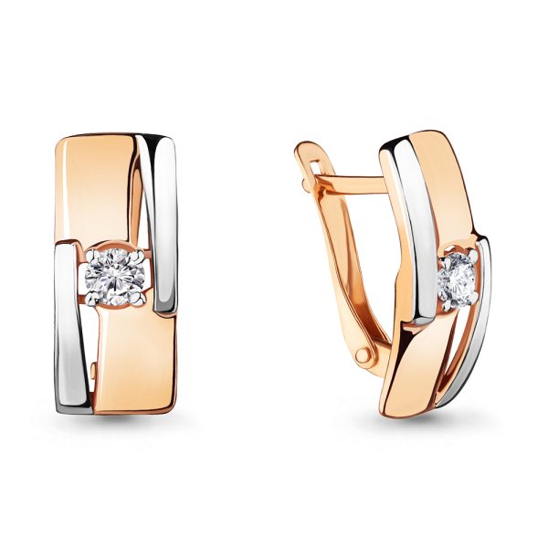 Серьги Аквамарин - Золото 375, Фианит (арт. 46616.8)