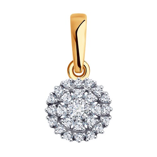 Подвеска Diamant - Золото 585, Фианит (арт. 51-130-01945-1)