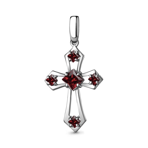Подвеска Аквамарин - Серебро 925, Гранат (арт. 2541603.5)