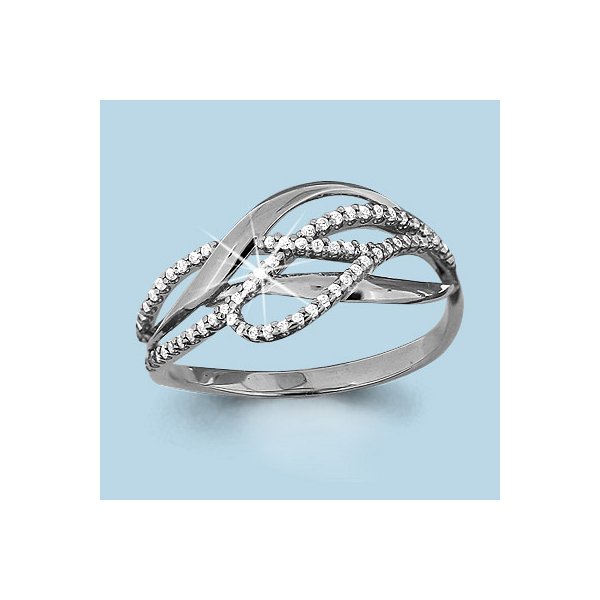 Кольцо Аквамарин - Серебро 925, Фианит (арт. 63558А.5)