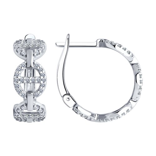 Серьги SOKOLOV - Серебро 925, Фианит (арт. 94025803)