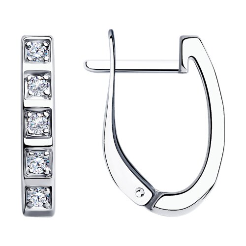 Серьги SOKOLOV - Серебро 925, Фианит (арт. 94025219)