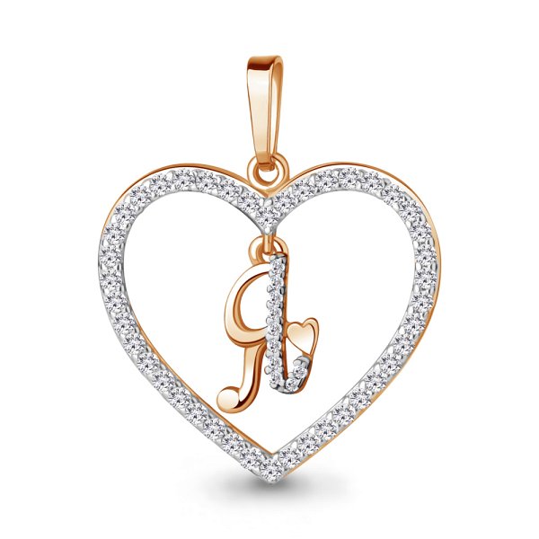 Подвеска Аквамарин - Серебро 925, Фианит (арт. 24702А.6)