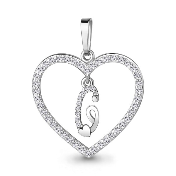 Подвеска Аквамарин - Серебро 925, Фианит (арт. 24698А.5)