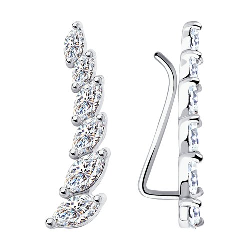 Серьги SOKOLOV - Серебро 925, Фианит (арт. 94021890)