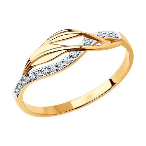 Кольцо SOKOLOV - Золото 585, Фианит (арт. 018842)