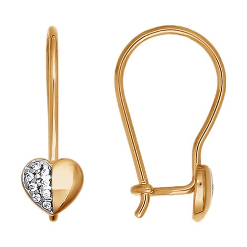 Серьги SOKOLOV - Золото 375, Фианит (арт. 026312-4)