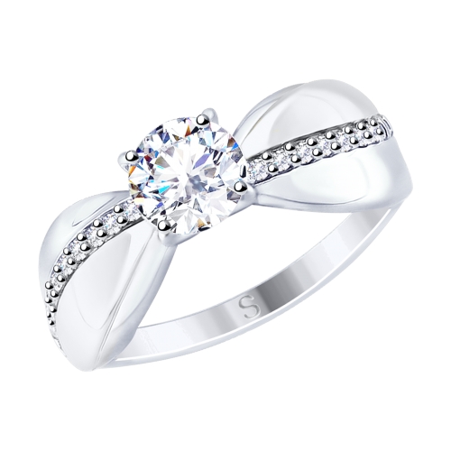 Кольцо SOKOLOV - Серебро 925, Swarovski (арт. 89010107)