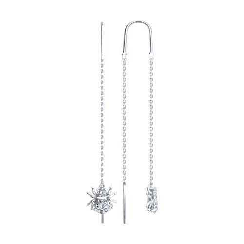 Серьги SOKOLOV - Серебро 925, Фианит (арт. 94027045)