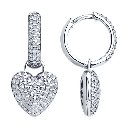 Серьги SOKOLOV - Серебро 925, Фианит (арт. 94026803)