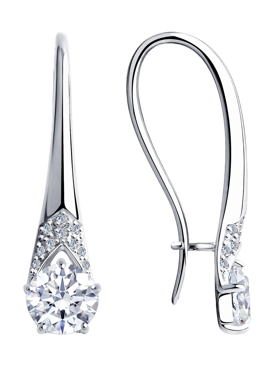 Серьги Diamant - Серебро 925, Фианит (арт. 94-120-00465-2)