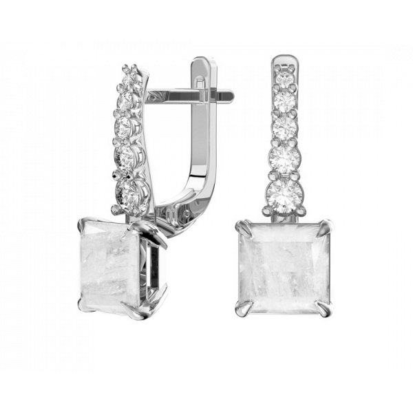 Серьги POKROVSKY - Серебро 925, Фианит (арт. 2101726-00775)