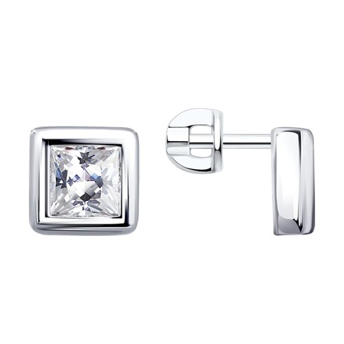 Серьги Diamant - Серебро 925, Фианит (арт. 94-122-02393-1)
