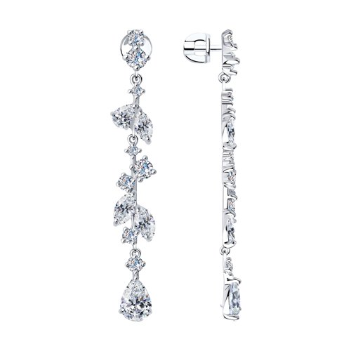 Серьги SOKOLOV - Серебро 925, Фианит (арт. 94023592)