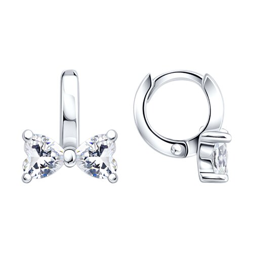 Серьги SOKOLOV - Серебро 925, Фианит (арт. 94027658-91)