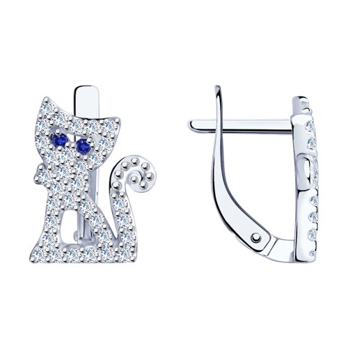 Серьги SOKOLOV - Серебро 925, Фианит (арт. 94021369)