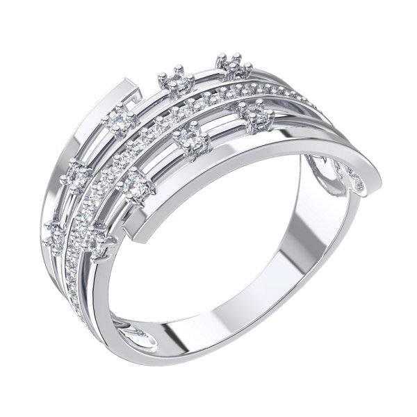 Кольцо POKROVSKY - Серебро 925, Фианит (арт. 1101607-00775)