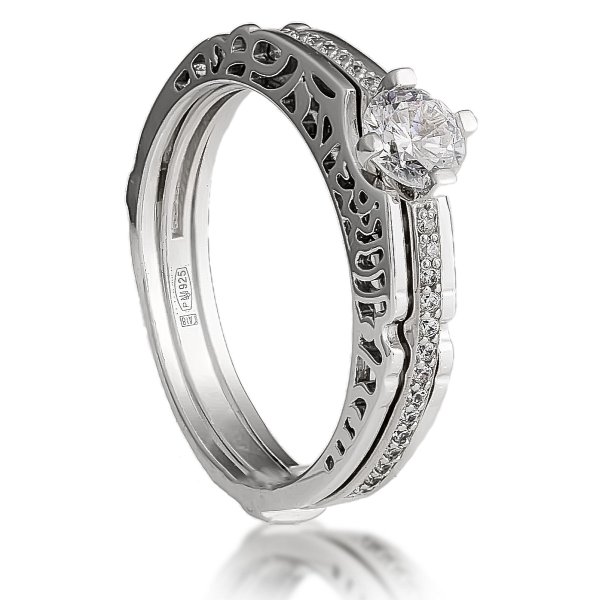 Кольцо Галатея - Серебро 925, Фианит (арт. 2660.1)