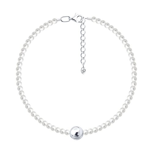 Браслет Diamant - Серебро 925, Жемчуг синтетический (арт. 94-150-00119-1)