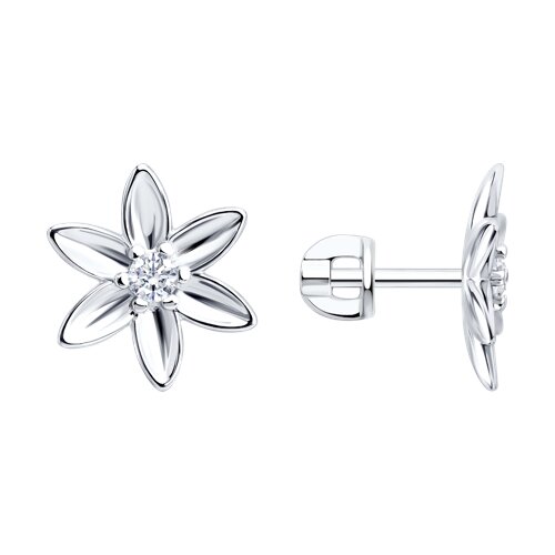 Серьги SOKOLOV - Серебро 925, Фианит (арт. 94027284)