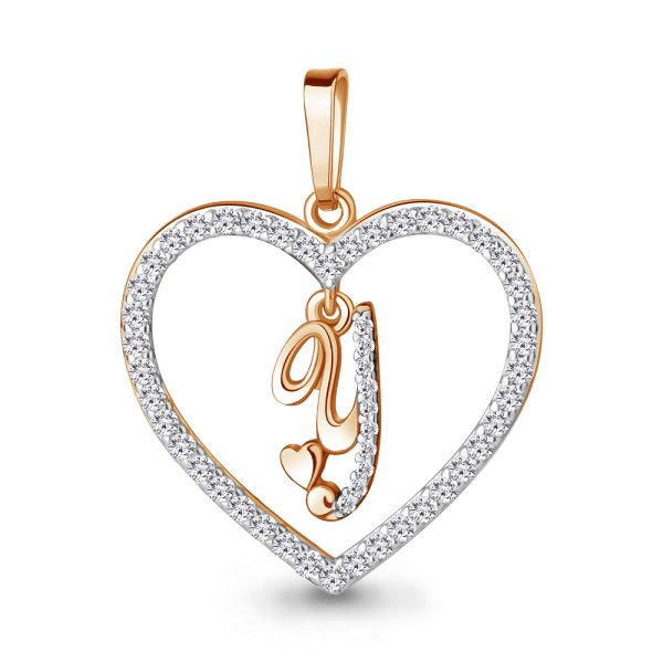 Подвеска Аквамарин - Серебро 925, Фианит (арт. 24700А.6)