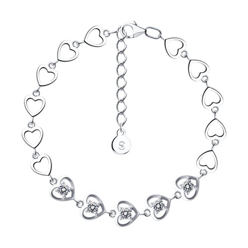 Браслет SOKOLOV - Серебро 925, Фианит (арт. 94051031)