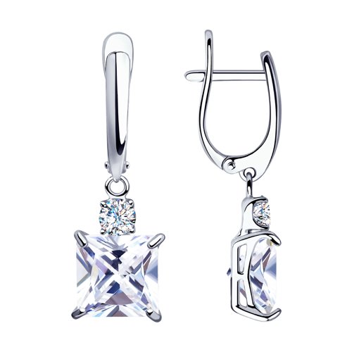 Серьги SOKOLOV - Серебро 925, Фианит (арт. 94023392)