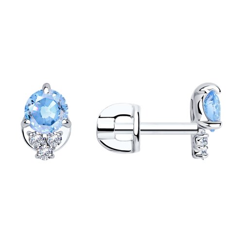 Серьги SOKOLOV - Серебро 925, Фианит (арт. 94025030)