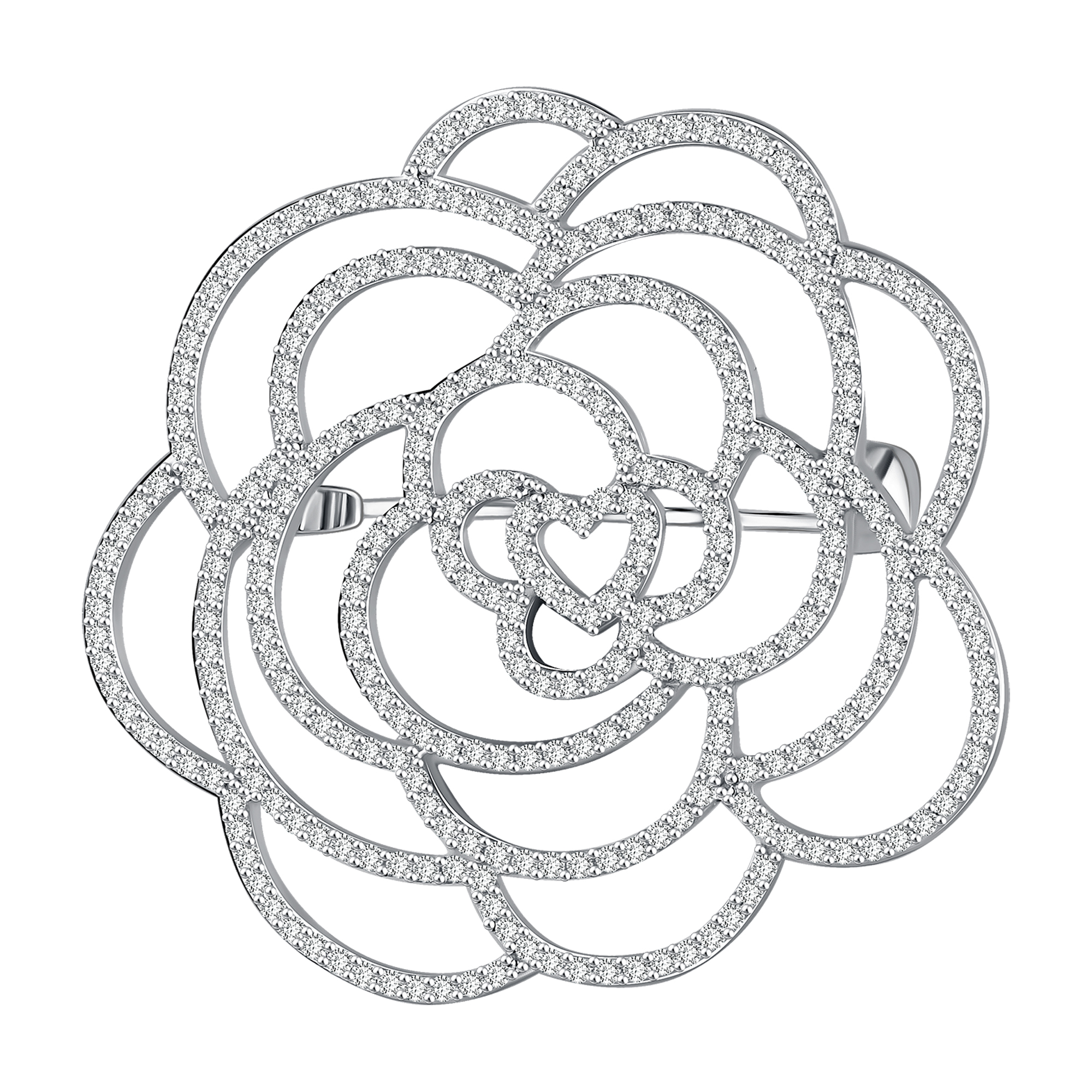 Брошь Talant - Серебро 925, Фианит (арт. 60-72-0001-17714)