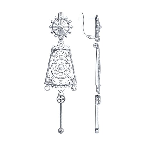 Серьги SOKOLOV - Серебро 925, Фианит (арт. 94021246)