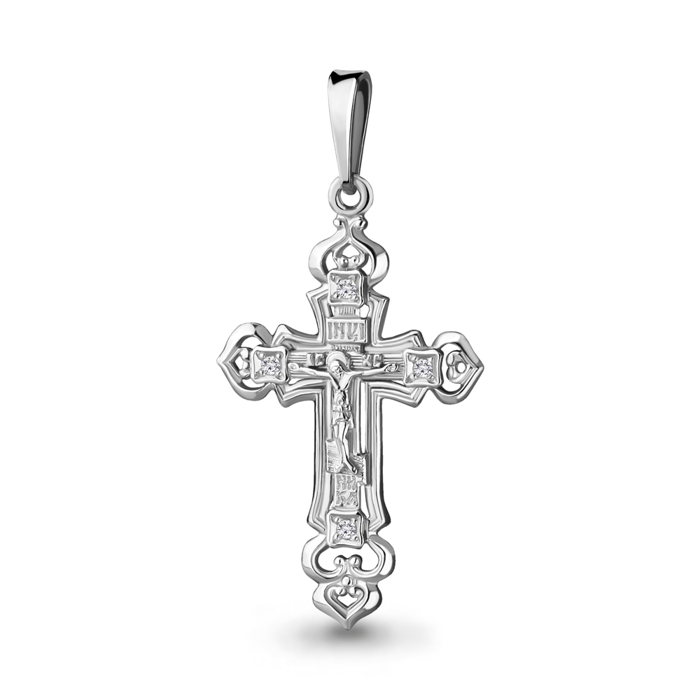 Подвеска Аквамарин - Серебро 925, Фианит (арт. 20011А.5)