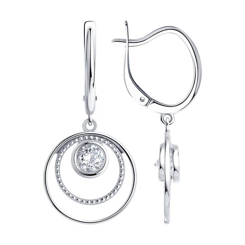 Серьги SOKOLOV - Серебро 925, Фианит (арт. 94027502)