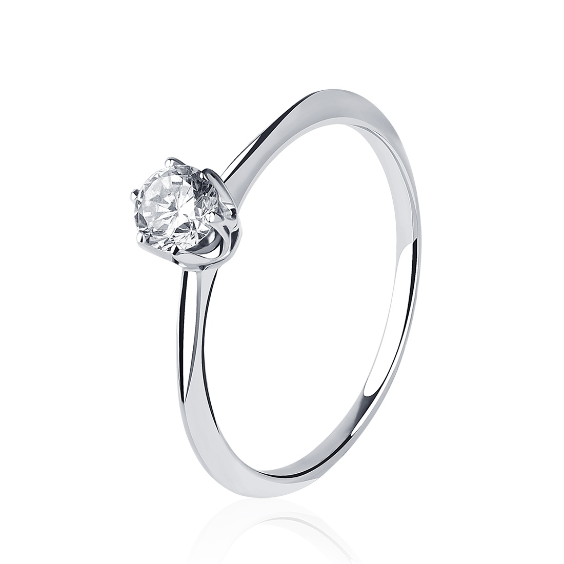 Кольцо Platinum Lab. - Платина 950, Бриллиант (арт. ПК-055-04)