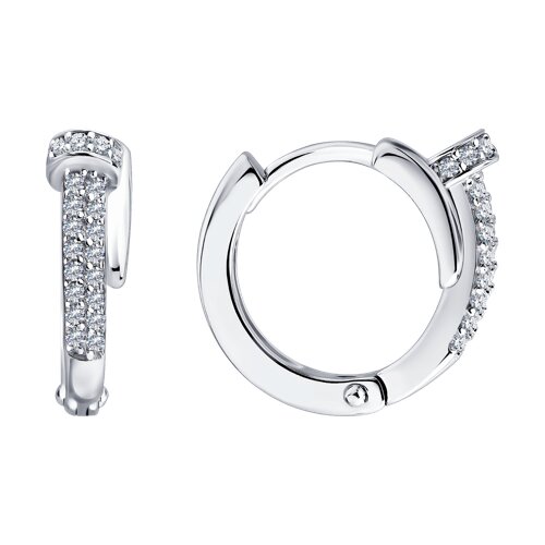 Серьги SOKOLOV - Серебро 925, Фианит (арт. 94027620-91)