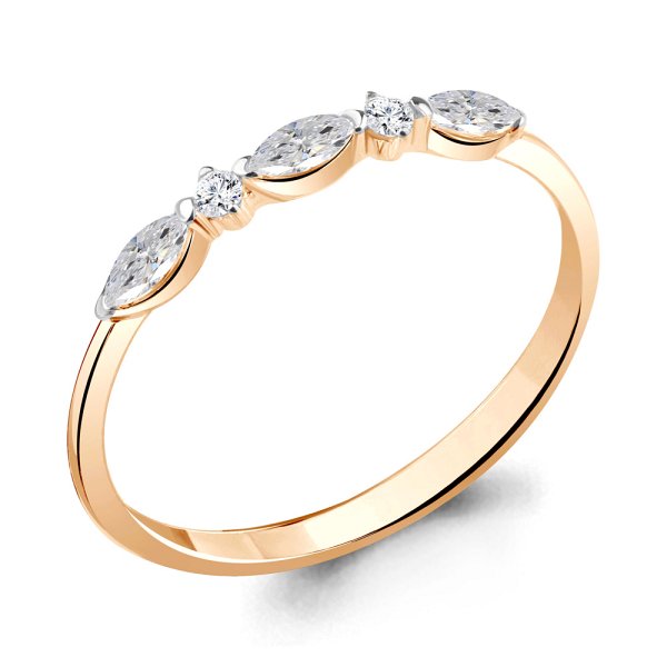 Кольцо Аквамарин - Золото 375, Фианит (арт. 67110.8)